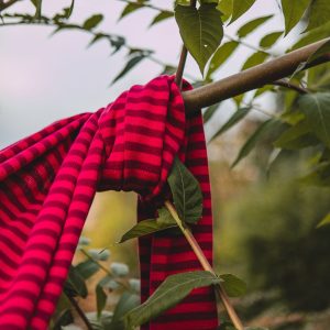 Streifenliebe - Schal aus Biobaumwolle